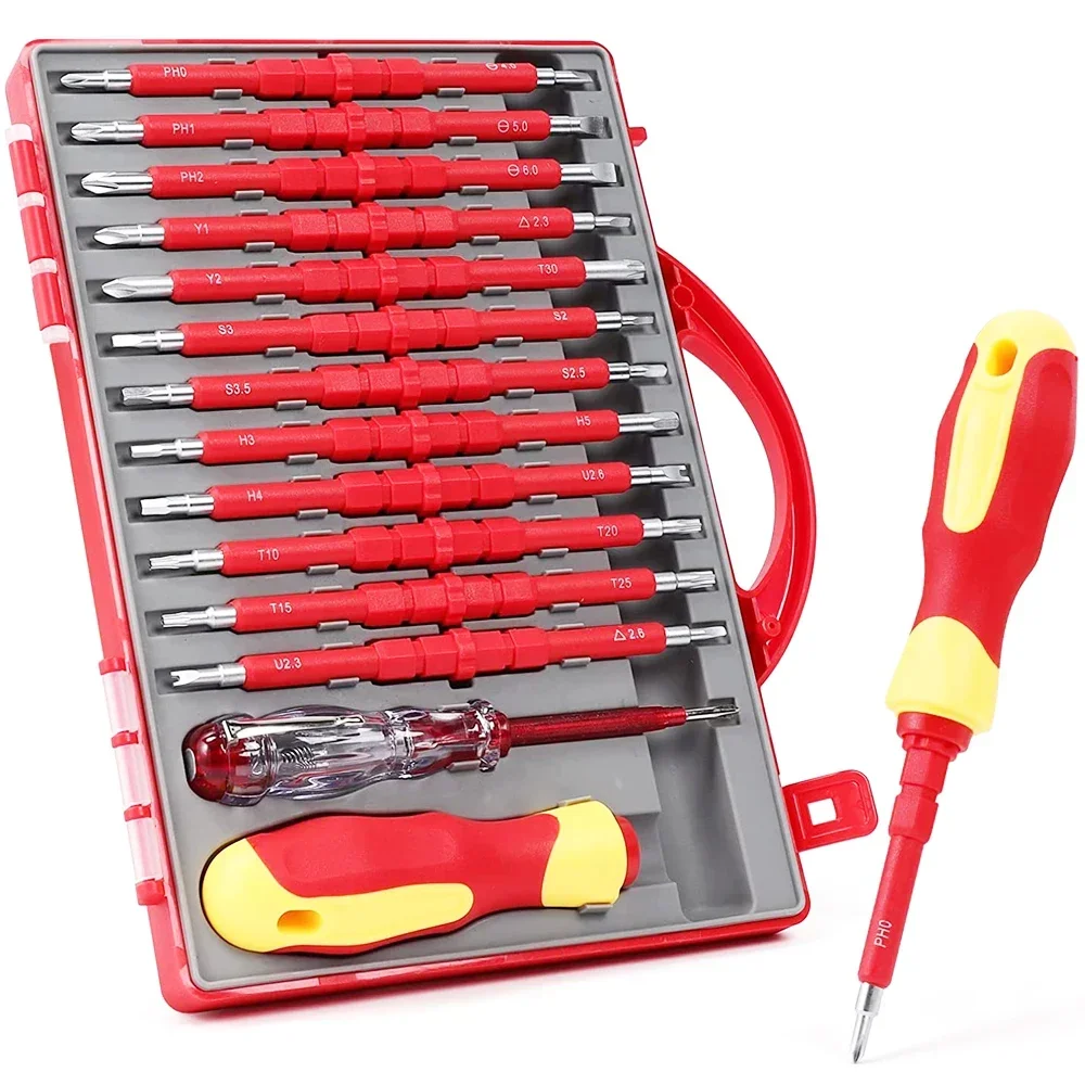 Tool Phillips Kit Screw Driver 1 Repair 26 Insulation Magnetic Set Electrician Bits Screwdriver Slotted Electronic In Tool Hand
Tool Phillips Kit Screw Driver 1 Repair 26 Insulation Magnetic Set Electrician Bits Screwdriver Slotted Electronic In Tool Hand