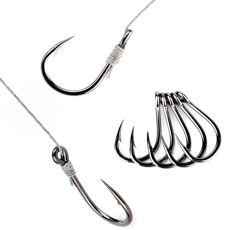40PCS Mustad 10827 Sea Fishing Hoodlum 4X Live Bait Hook Black Nickel circle jig head Heavy Saltwater Fishing Hook hamecons fish
40PCS Mustad 10827 Sea Fishing Hoodlum 4X Live Bait Hook Black Nickel circle jig head Heavy Saltwater Fishing Hook hamecons fish