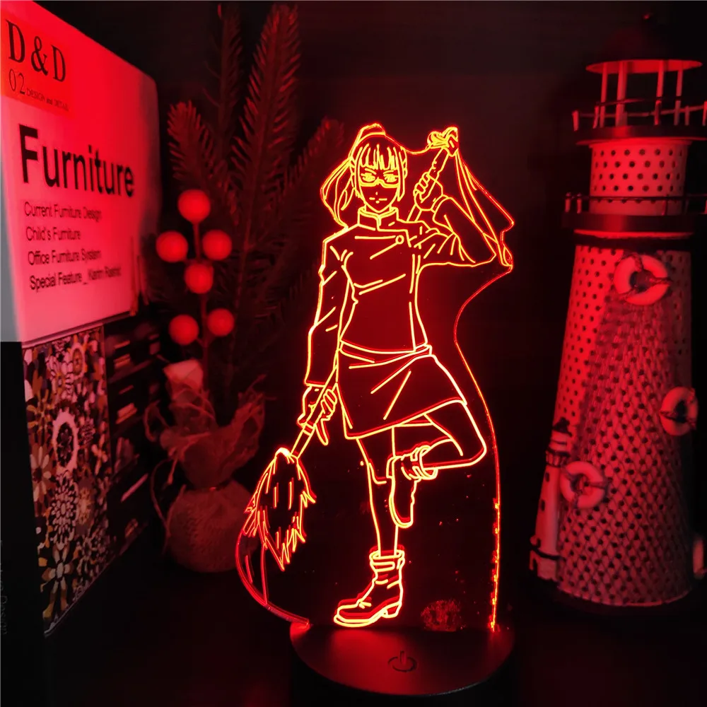 Jujutsu Kaisen 3D Night Light Zenin Maki LED Lamp Home Decoration Lighting Decoration Maison Manga Anime Figure Neon Sunset Lamp
Jujutsu Kaisen 3D Night Light Zenin Maki LED Lamp Home Decoration Lighting Decoration Maison Manga Anime Figure Neon Sunset Lamp