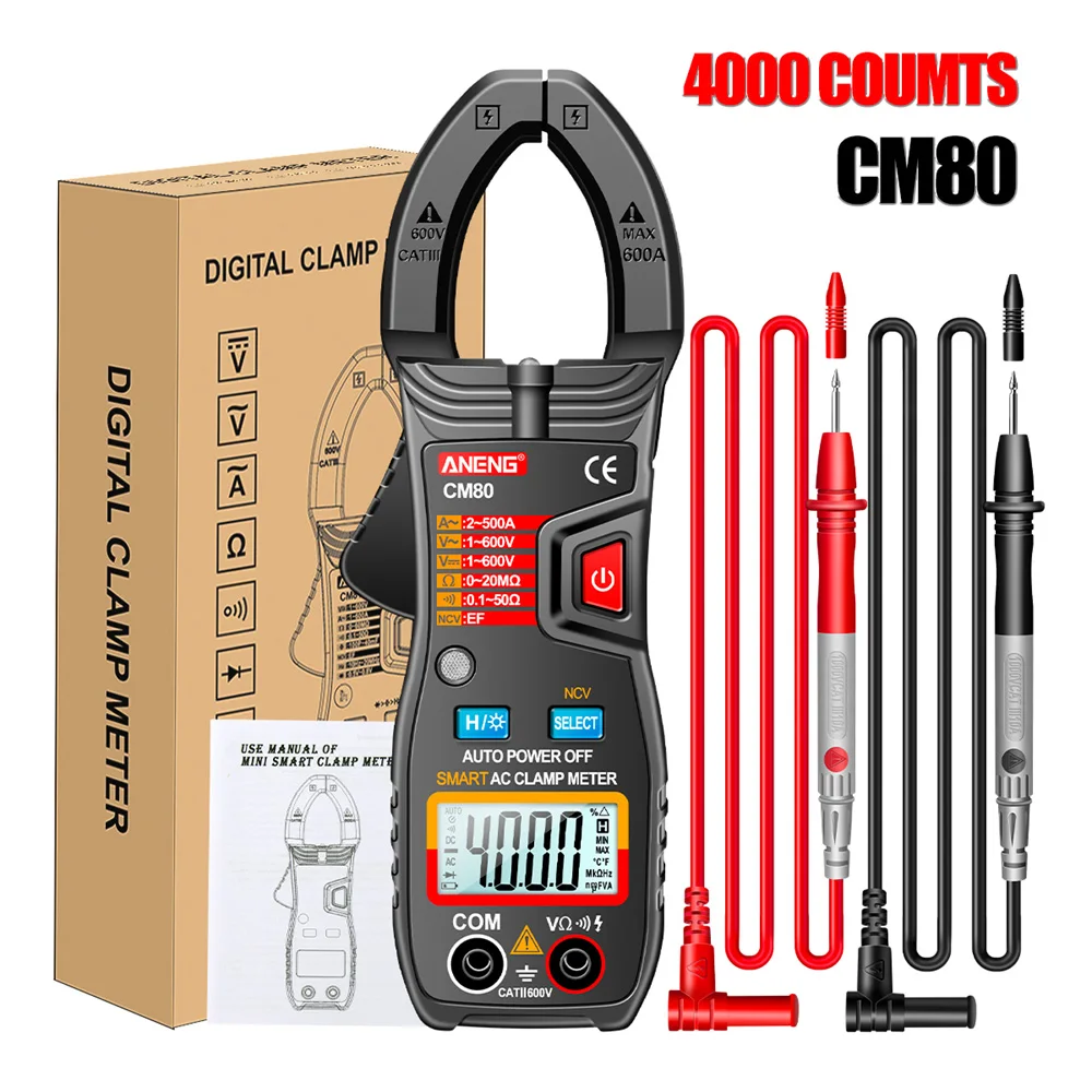 CM80 CM81 ANENG Digital Display Diode Temperature Capacitance Frequency Clamp Ammeter Multifunction Meter for Electrical Tool
CM80 CM81 ANENG Digital Display Diode Temperature Capacitance Frequency Clamp Ammeter Multifunction Meter for Electrical Tool