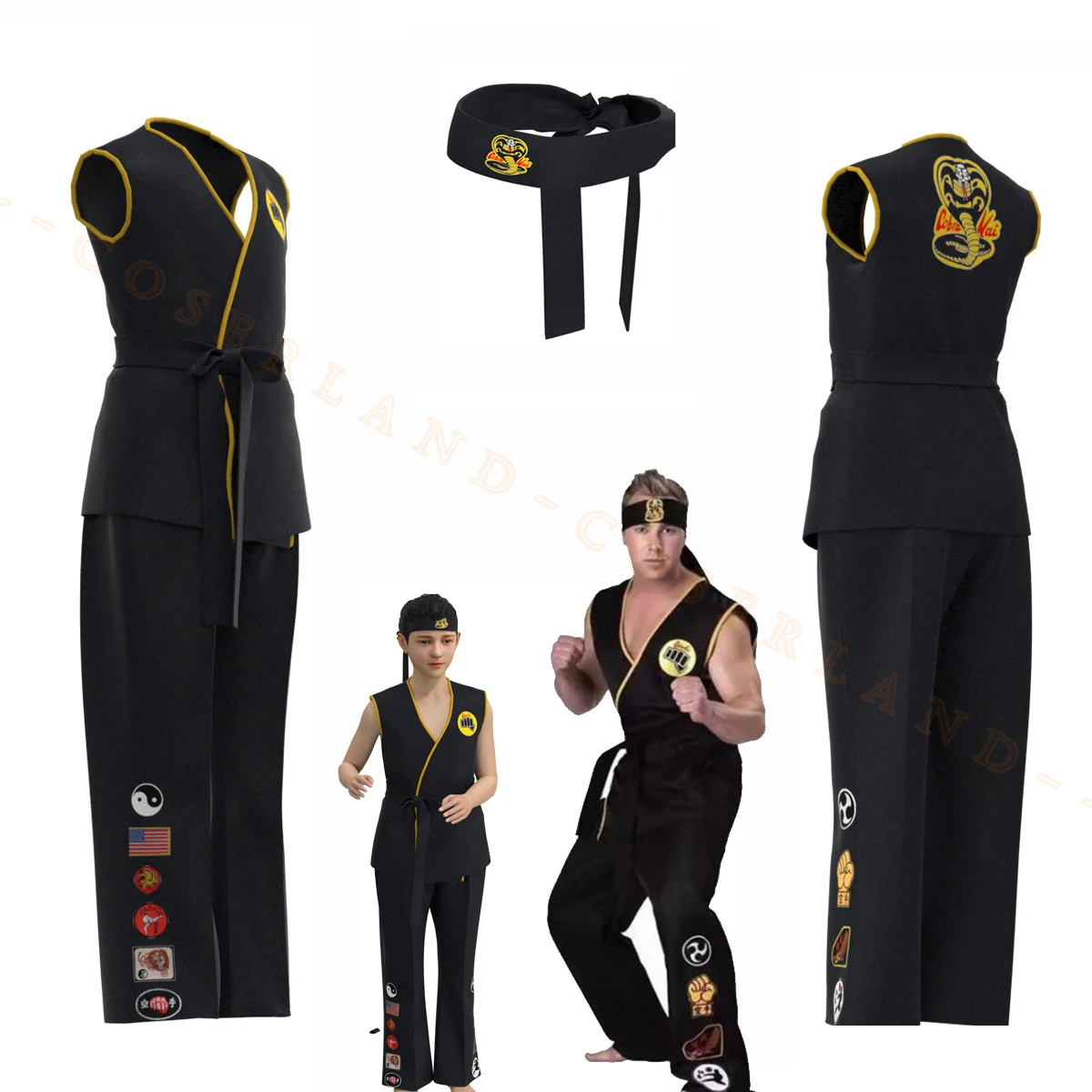 Cobra Kai Cosplay Costume for Kids Adults The Karate Kid Daniel LaRusso Johnny Lawrence Black Karate Uniform Top Pants Halloween
Cobra Kai Cosplay Costume for Kids Adults The Karate Kid Daniel LaRusso Johnny Lawrence Black Karate Uniform Top Pants Halloween