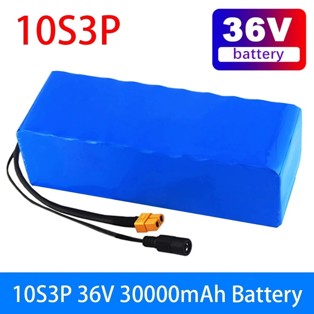 10S3P 36V 30Ah 30000mAh 18650 Lithium Battery Pack 600W, for Modified Bikes Electric Vehicle Battery
10S3P 36V 30Ah 30000mAh 18650 Lithium Battery Pack 600W, for Modified Bikes Electric Vehicle Battery