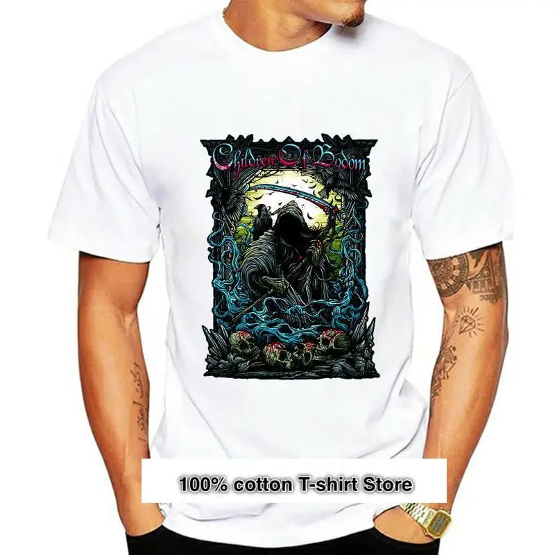 Camisetas 100% algodón con cuello redondo para hombres, camisa Popular de manga corta, cómoda, de Bodom, color negro
Camisetas 100% algodón con cuello redondo para hombres, camisa Popular de manga corta, cómoda, de Bodom, color negro