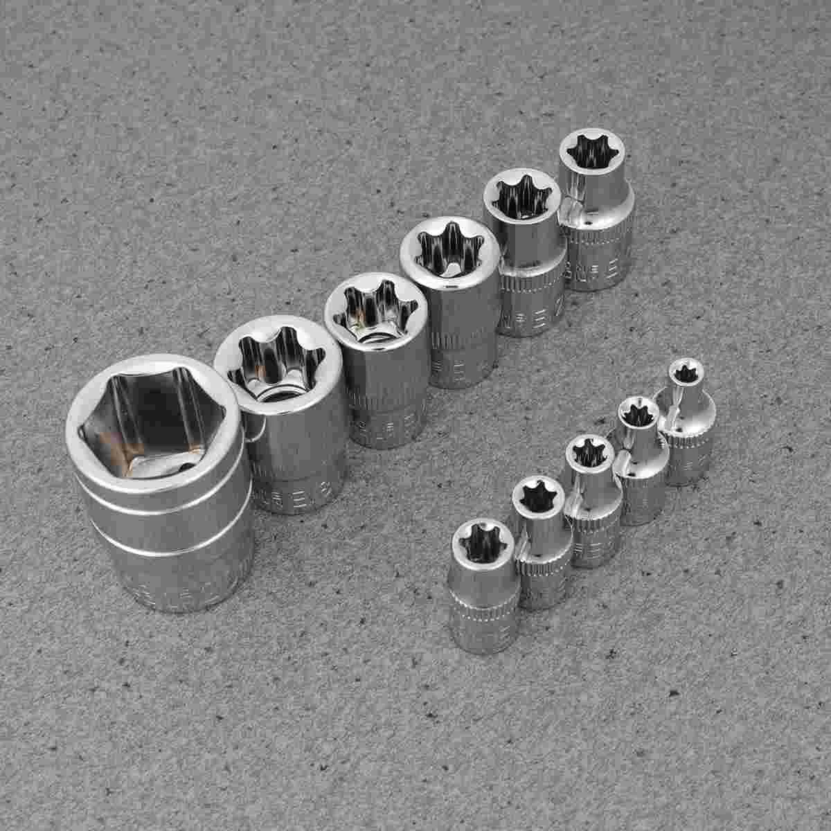 Socket Set Torx Car Drive Maintenance Bit Repair Sets Star Hexagonal Tool Metric Externalauto Plum Spline Superhex Tools
Socket Set Torx Car Drive Maintenance Bit Repair Sets Star Hexagonal Tool Metric Externalauto Plum Spline Superhex Tools