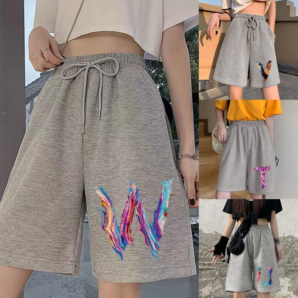 Women's Fashion Shorts Student Harajuku Loose Shorts Personality 26 Letter Printing Series Elastic Band Casual Cropped Pants
Women's Fashion Shorts Student Harajuku Loose Shorts Personality 26 Letter Printing Series Elastic Band Casual Cropped Pants