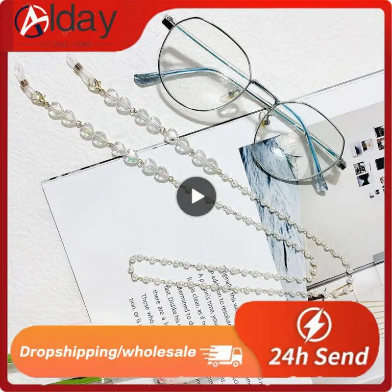 Fashion Simple Pearl Mask Chains Glasses Chain Colorful Transparent Love Sunglasses Lanyards Eyewear Cord Holder Neck Strap
Fashion Simple Pearl Mask Chains Glasses Chain Colorful Transparent Love Sunglasses Lanyards Eyewear Cord Holder Neck Strap