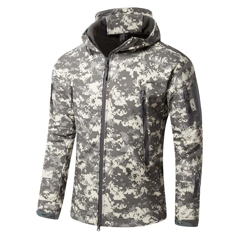 Camouflage Shark Skin Soft Shell Tactical Jackets Men Fleece Waterproof Combat Windbreaker Men Military Pilot Army Hooded Jacket
Camouflage Shark Skin Soft Shell Tactical Jackets Men Fleece Waterproof Combat Windbreaker Men Military Pilot Army Hooded Jacket