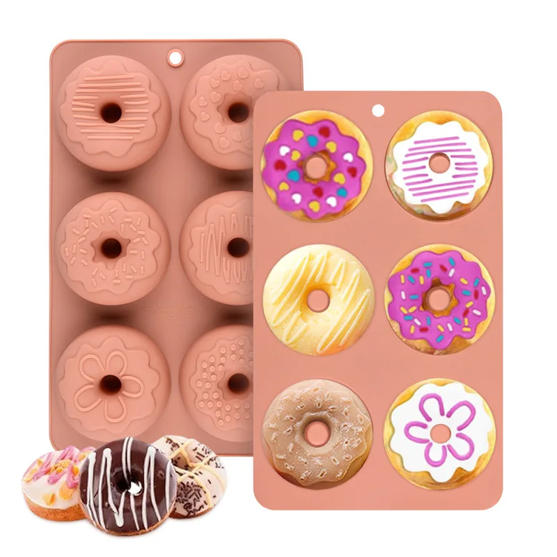 6 Cavity Donutd Shape Pastry Baking Tools Doughnut Silicone Cake Mold Soap Mold Chocolate Mousse Mould Kitchen Bakeware 
6 Cavity Donutd Shape Pastry Baking Tools Doughnut Silicone Cake Mold Soap Mold Chocolate Mousse Mould Kitchen Bakeware