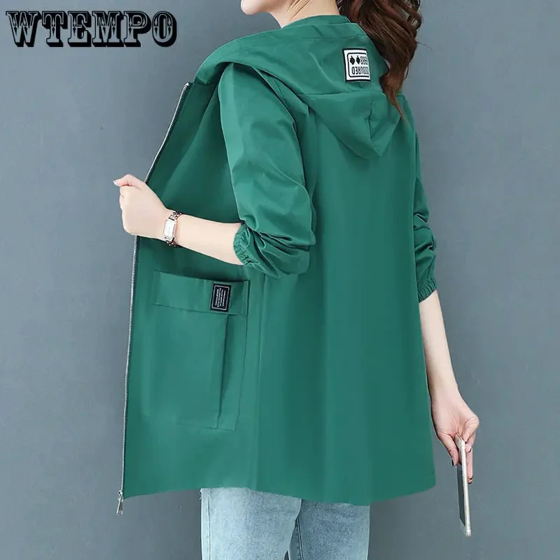 Куртка женская средней длины с капюшоном, свободная ветровка в Корейском стиле, теплая верхняя одежда, большие размеры, весна-осень
Куртка женская средней длины с капюшоном, свободная ветровка в Корейском стиле, теплая верхняя одежда, большие размеры, весна-осень