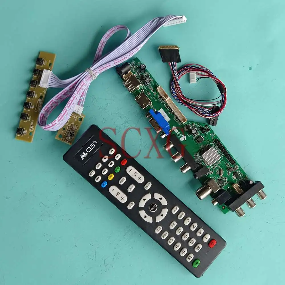 LCD Controller Board DIY Kit Fit HB140WX1-200 Digital Signal DVB 14" VGA HDMI-Compatible USB AV LVDS 40 Pin LED Screen 1366 768
LCD Controller Board DIY Kit Fit HB140WX1-200 Digital Signal DVB 14" VGA HDMI-Compatible USB AV LVDS 40 Pin LED Screen 1366 768