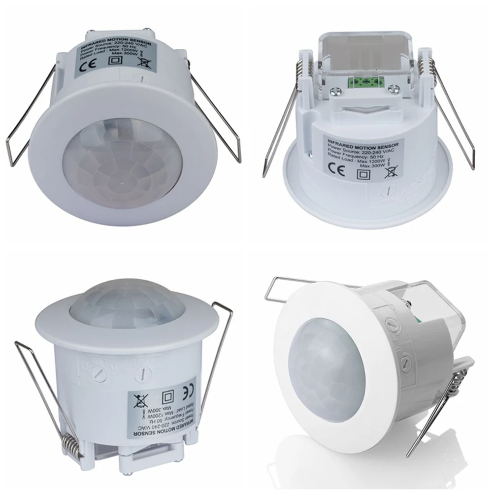 AC 110V-240V 360 Degree Mini Recessed Ceiling PIR Infrared Body Motion Sensor Detector Switch For Toilets Bathrooms ON/OFF
AC 110V-240V 360 Degree Mini Recessed Ceiling PIR Infrared Body Motion Sensor Detector Switch For Toilets Bathrooms ON/OFF