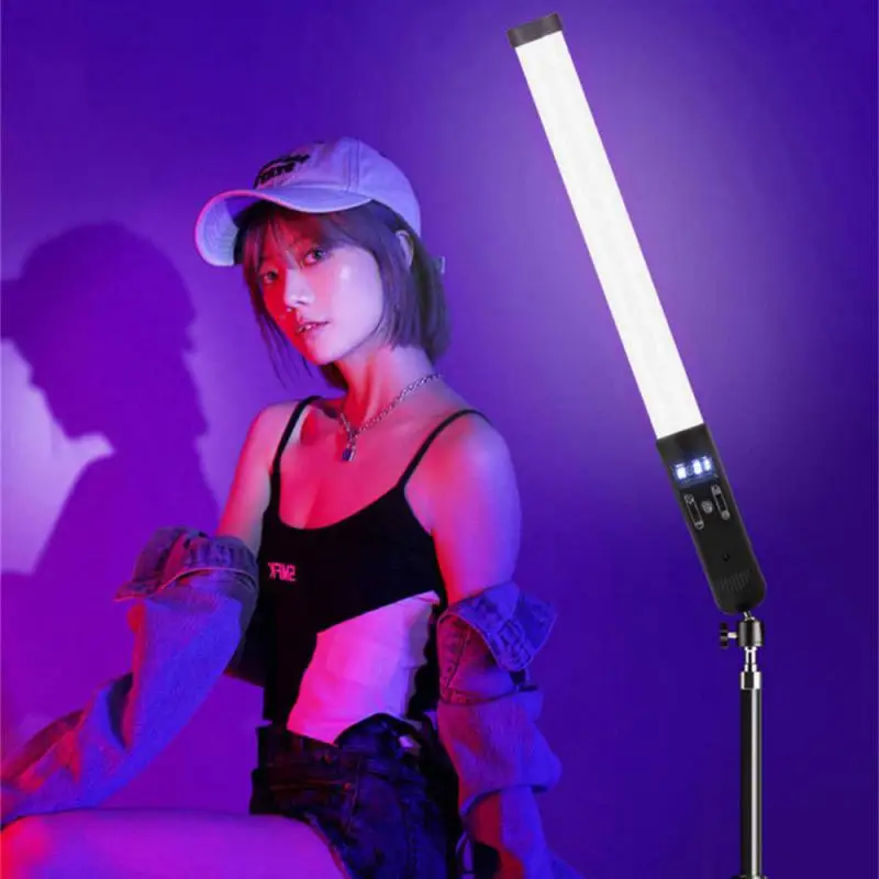 RGB Light Stick Wand With Tripod Stand Party Colorful LED Lamp Fill Light Handheld Flash Speedlight Photography Lighting Video
RGB Light Stick Wand With Tripod Stand Party Colorful LED Lamp Fill Light Handheld Flash Speedlight Photography Lighting Video