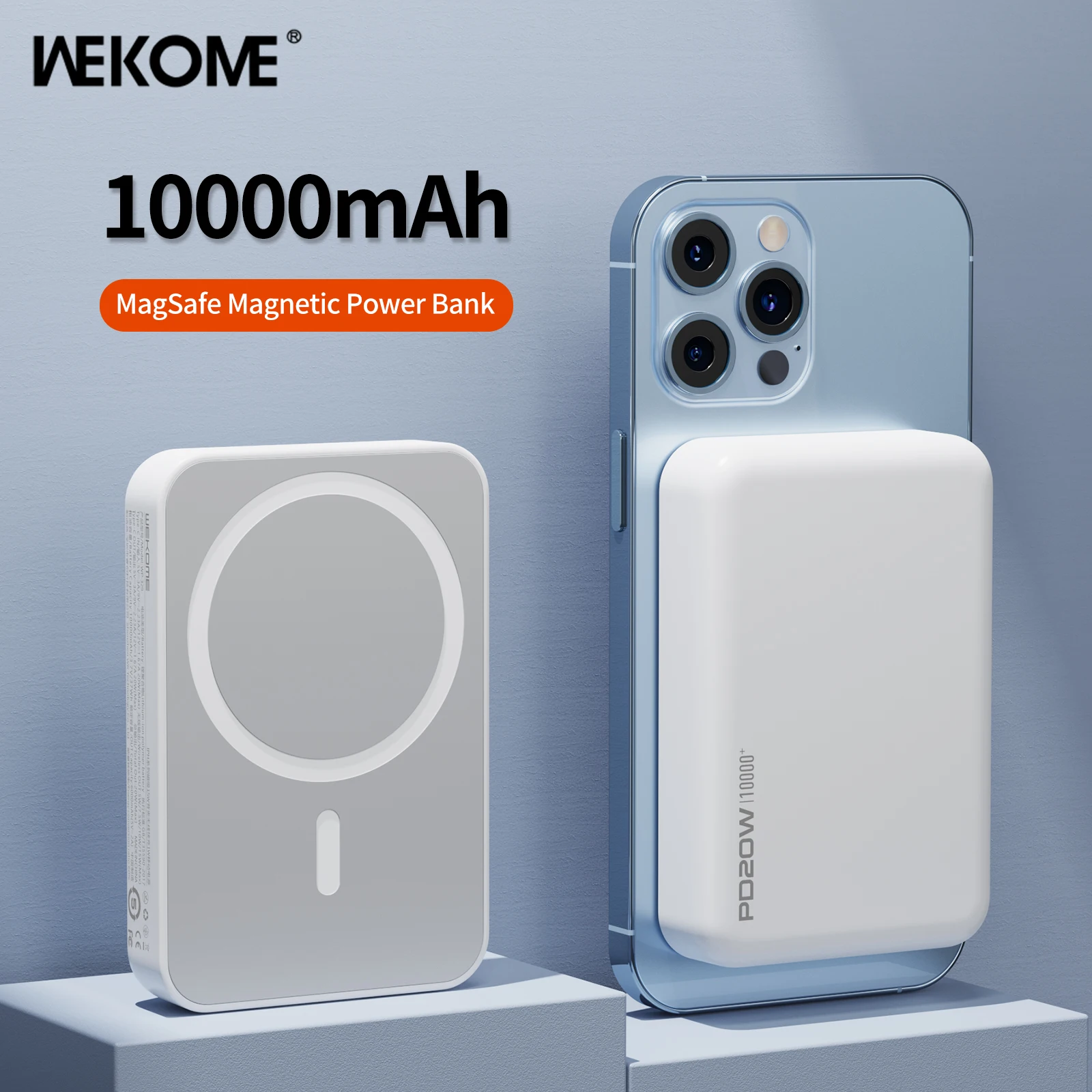 WEKOME Magsafe Power Bank External Battery Fast Charge Ultra-small Magnetic Wireless Charging PD 20W for iPhone 14 13 12 Pro max
WEKOME Magsafe Power Bank External Battery Fast Charge Ultra-small Magnetic Wireless Charging PD 20W for iPhone 14 13 12 Pro max