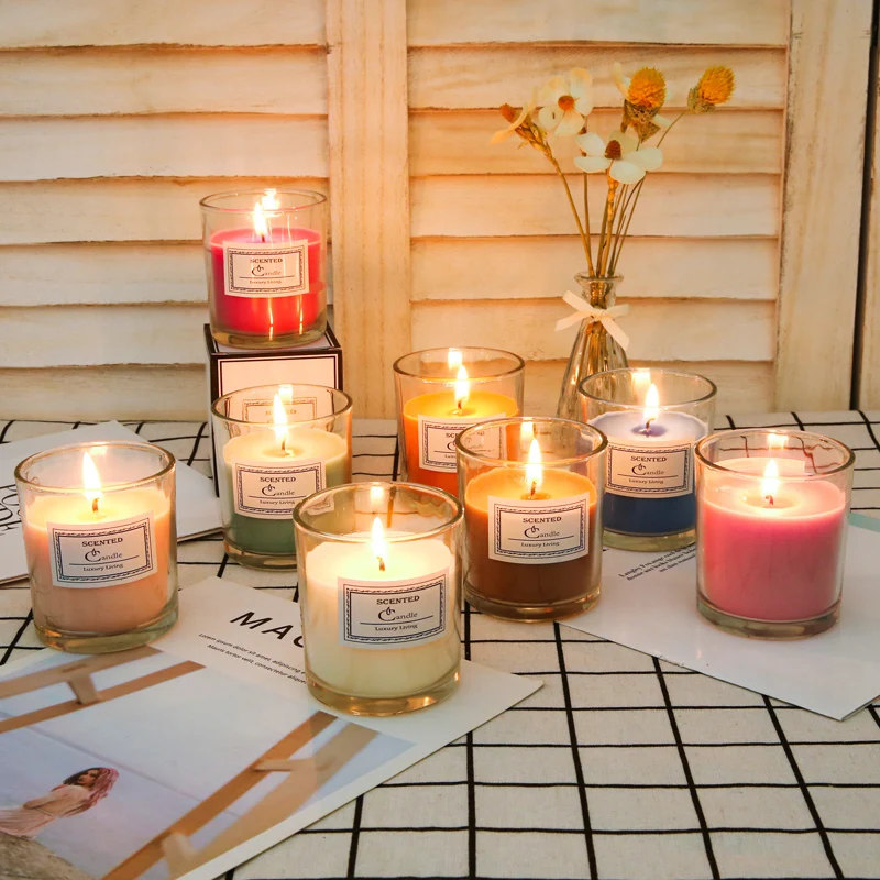 Nordic Simple Candles Handmade Aromatherapy Bedroom Glass Jar Christmas Party Candles Velas Aromaticas Home Decor DB60LZ
Nordic Simple Candles Handmade Aromatherapy Bedroom Glass Jar Christmas Party Candles Velas Aromaticas Home Decor DB60LZ
