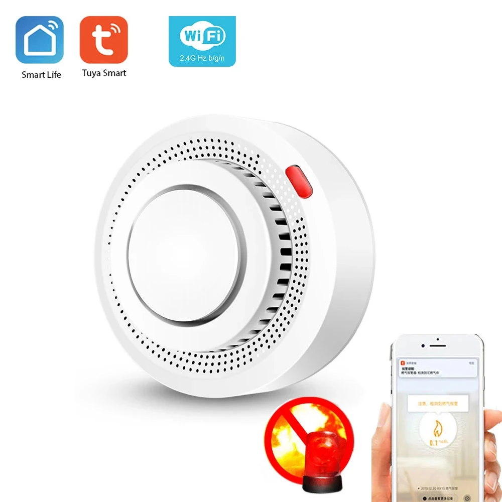 Tuya Wifi Smart Rookmelder Alarm Brandbeveiliging Rookmelder Rokerij Combinatie Fire Alarm Home Security System Hot
Tuya Wifi Smart Rookmelder Alarm Brandbeveiliging Rookmelder Rokerij Combinatie Fire Alarm Home Security System Hot