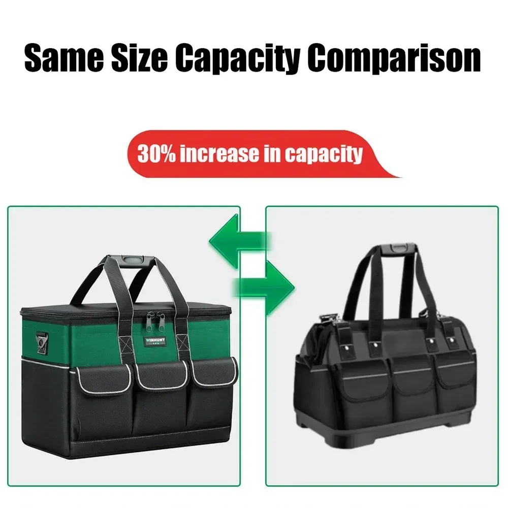 

Bag Bags Carpentry With for Capacity Rectangular Capacity Tools 30% Large Tool Strap Increase Electrician Waterproof