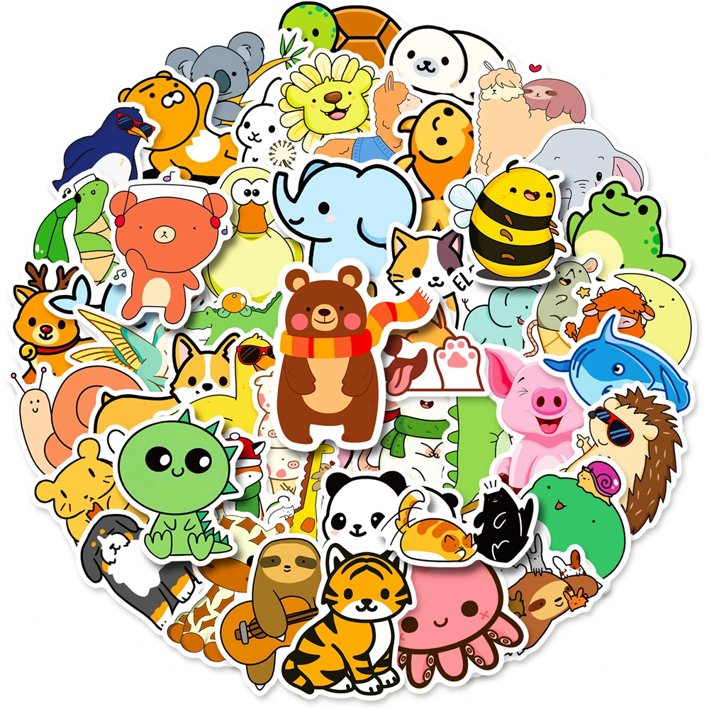 10/50 Pcs Cute Cartoon Animals Graffiti Sticker Decoration Mug Refrigerator Laptop Skateboard Helmet DIY Thin Waterproof Sticker
10/50 Pcs Cute Cartoon Animals Graffiti Sticker Decoration Mug Refrigerator Laptop Skateboard Helmet DIY Thin Waterproof Sticker