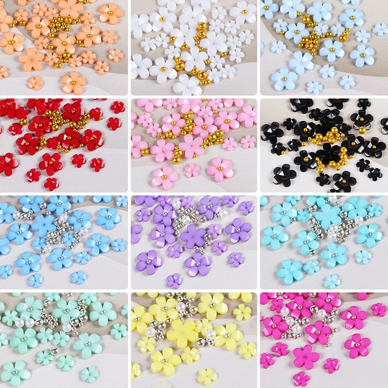 3D White Acrylic Flower(800pcs) Nail Art Decor Mixed Steel Beads Charms Design Nail Jewelry Parts DIY Nails Florets Accessories 
3D White Acrylic Flower(800pcs) Nail Art Decor Mixed Steel Beads Charms Design Nail Jewelry Parts DIY Nails Florets Accessories