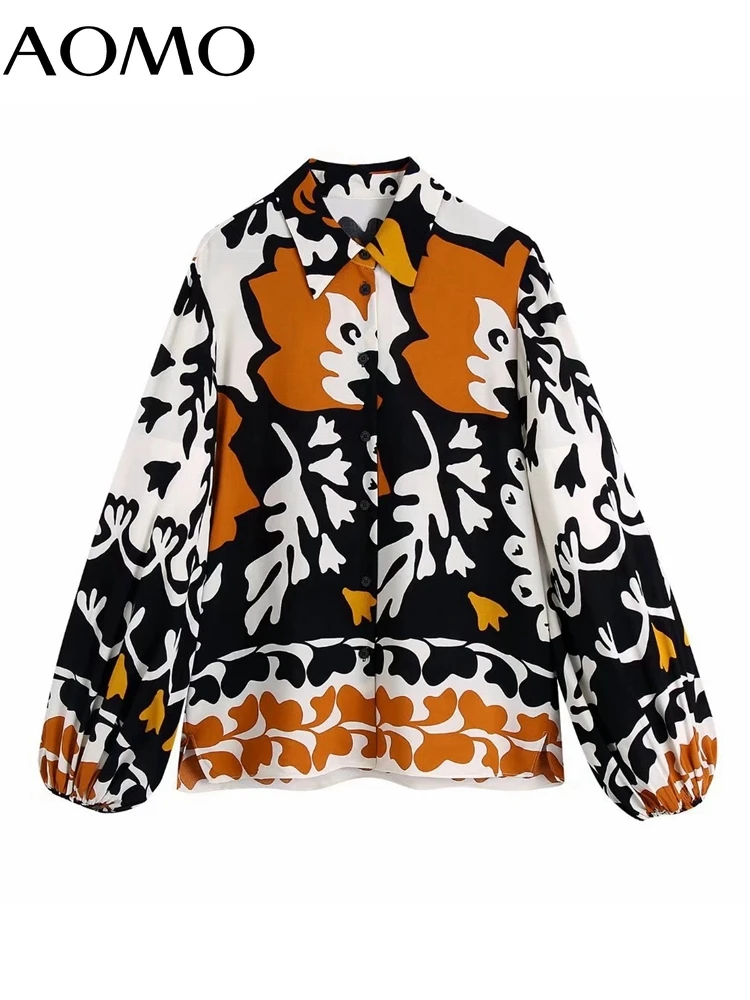 AOMO Women Vintage Flowers Print Shirt Lantern Long Sleeve 2022 Chic Female High Street Loose Shirt BE367A
AOMO Women Vintage Flowers Print Shirt Lantern Long Sleeve 2022 Chic Female High Street Loose Shirt BE367A