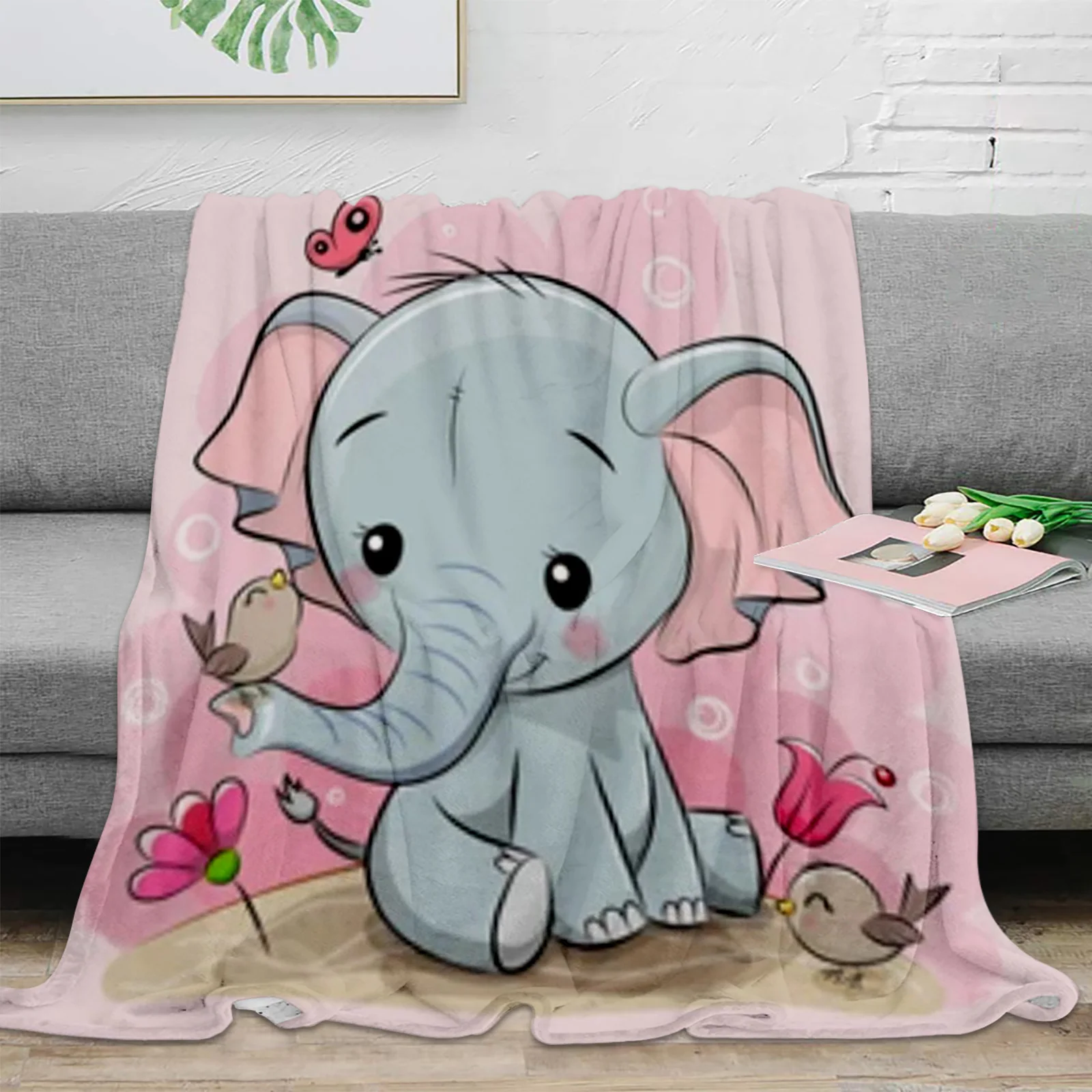 Cute Cartoon Elephant Throw Blanket For Sofa Bed Bedroom Bedspread Soft Microfiber Flannel Throw Blanket For Kids Gifts
Cute Cartoon Elephant Throw Blanket For Sofa Bed Bedroom Bedspread Soft Microfiber Flannel Throw Blanket For Kids Gifts
