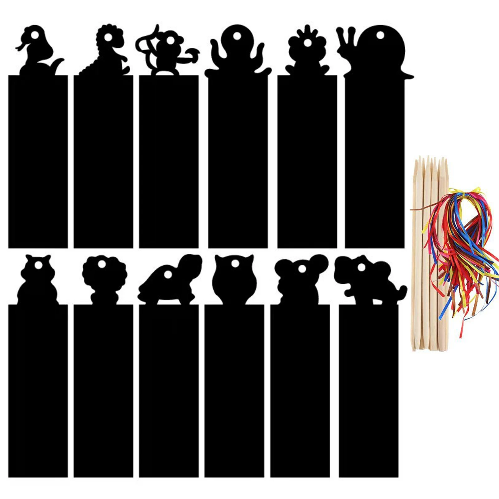 8sets Student Birthday Gift Scratch Art Bookmark Cute For Kids Stationery Practical DIY Craft Party With Ribbon Animal Style
8sets Student Birthday Gift Scratch Art Bookmark Cute For Kids Stationery Practical DIY Craft Party With Ribbon Animal Style