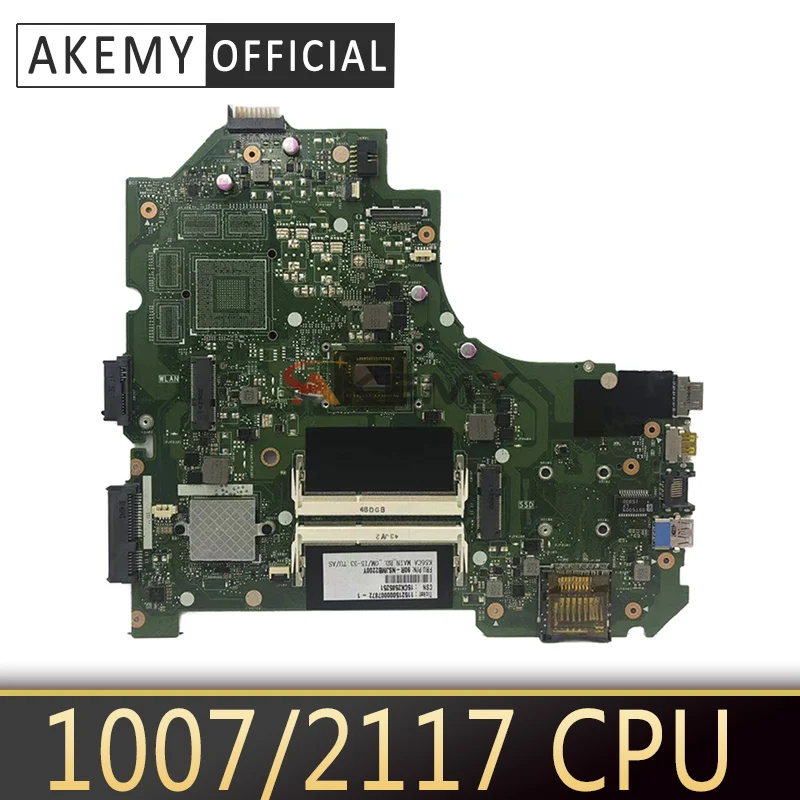 Akemy K56CM Laptop motherboard for ASUS K56CM K56CB K56C S550CM S550C Test original mainboard 1007/2117 CPU
Akemy K56CM Laptop motherboard for ASUS K56CM K56CB K56C S550CM S550C Test original mainboard 1007/2117 CPU