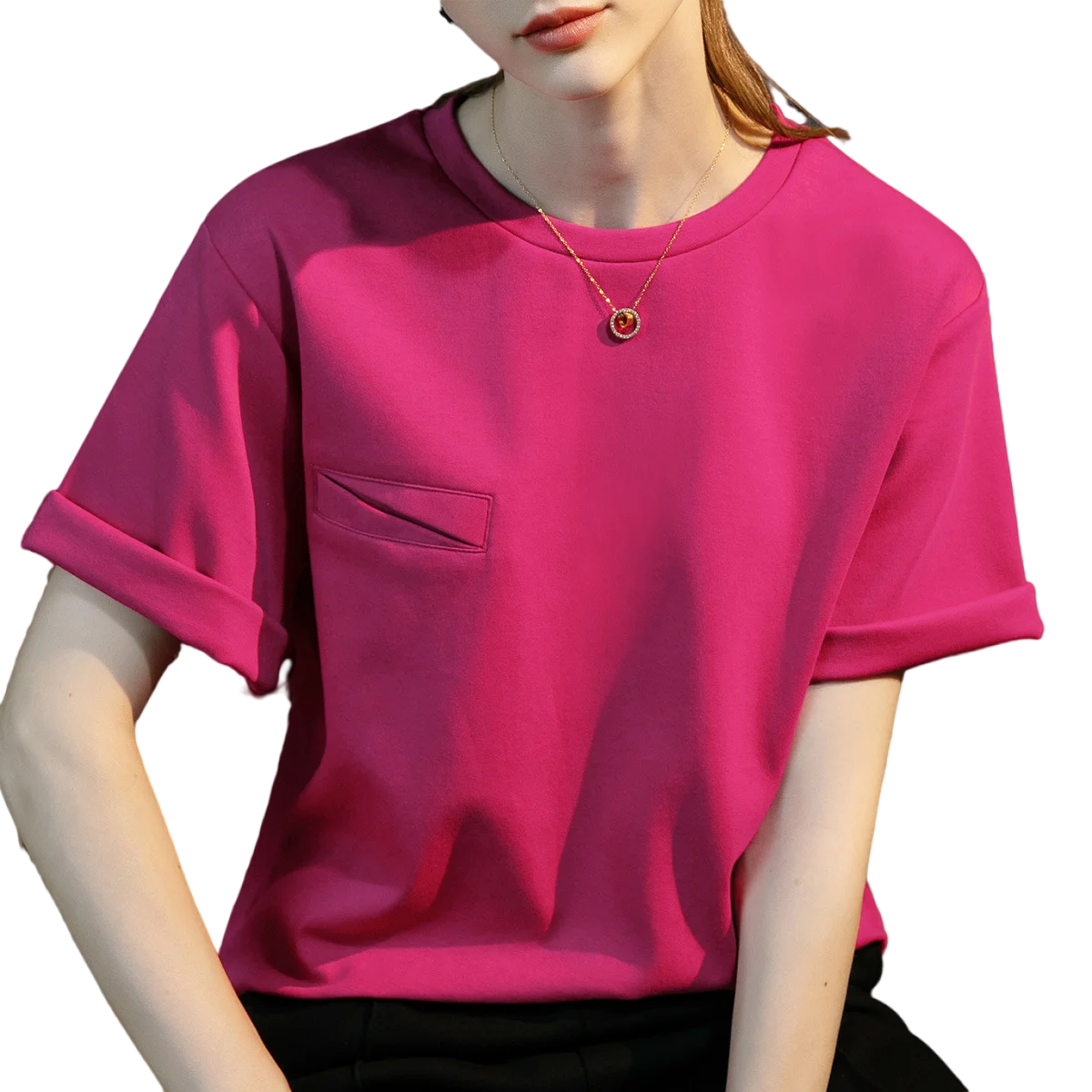 Women Clothing Short Sleeve Turtleneck Women's T-shirt 100% Cotton Woman Top Summer Tops For Girls
Women Clothing Short Sleeve Turtleneck Women's T-shirt 100% Cotton Woman Top Summer Tops For Girls