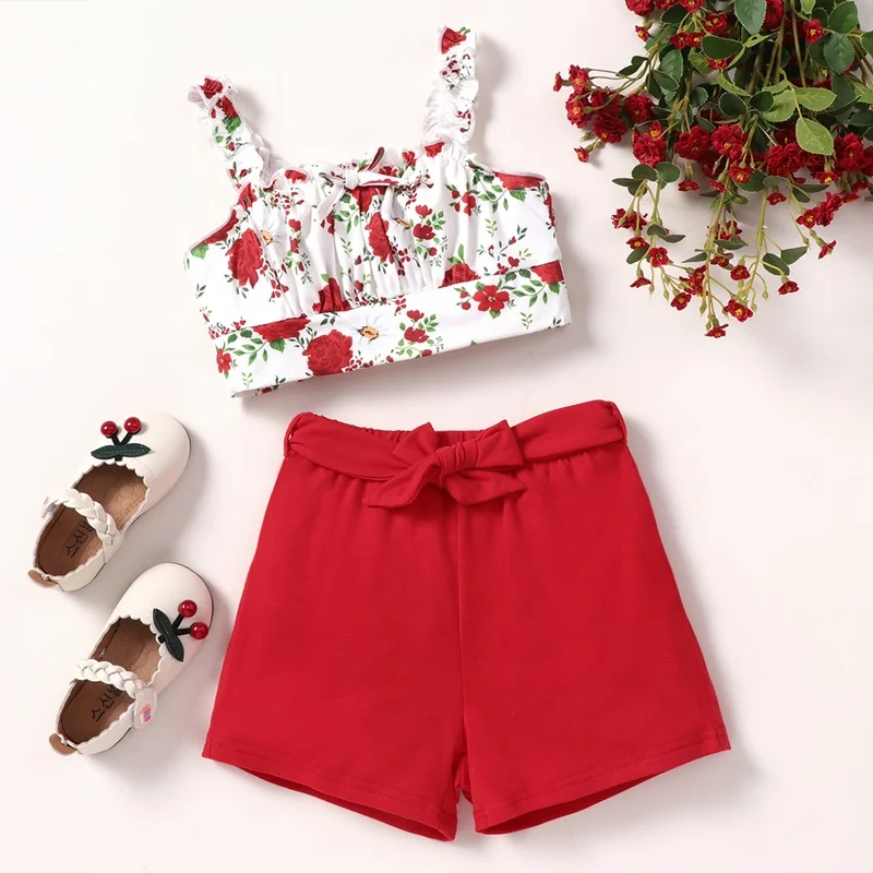 Baby Girl Summer Clothes Sets Flower Print Strap Tops+short Pants 2 Pcs Set Cotton Breathable Beach Toddler Girls Clothing 0-18M
Baby Girl Summer Clothes Sets Flower Print Strap Tops+short Pants 2 Pcs Set Cotton Breathable Beach Toddler Girls Clothing 0-18M