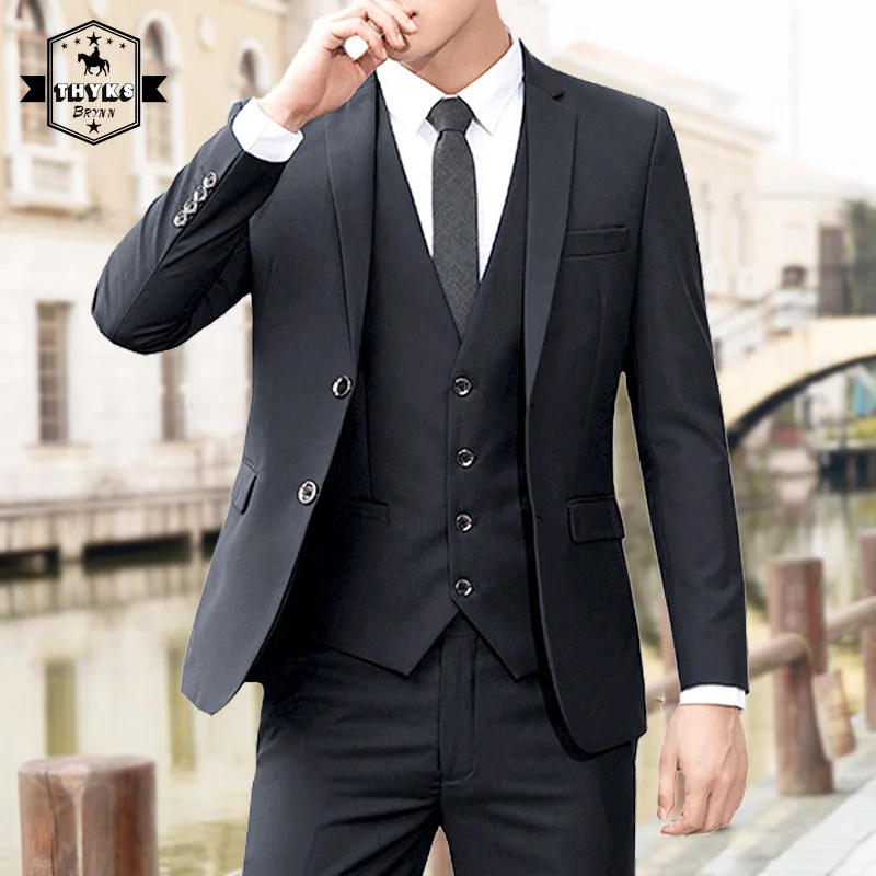 Spring Autumn Men's Suit Slim Fit Professional Blazer Two Piece Sets Wedding Dresses Men's Jacket + Trouser Korean Costume Homme
Spring Autumn Men's Suit Slim Fit Professional Blazer Two Piece Sets Wedding Dresses Men's Jacket + Trouser Korean Costume Homme