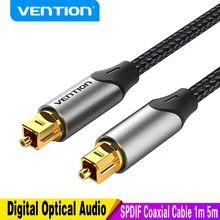 Vention Digital Optical Audio Cable Toslink SPDIF Coaxial Cable 1m 2m 5m for Amplifiers Blu-ray Xbox 360 PS4 Soundbar Fiber Cabl