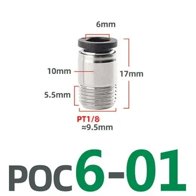 Пневматический быстрый соединитель Мини-разъем POC 3 мм 4 мм 5 мм Внешняя резьба M3 M4 M5 M6 M7 Круглый прямой POC3-M3 POC4-M6 POC5-M5 
Пневматический быстрый соединитель Мини-разъем POC 3 мм 4 мм 5 мм Внешняя резьба M3 M4 M5 M6 M7 Круглый прямой POC3-M3 POC4-M6 POC5-M5