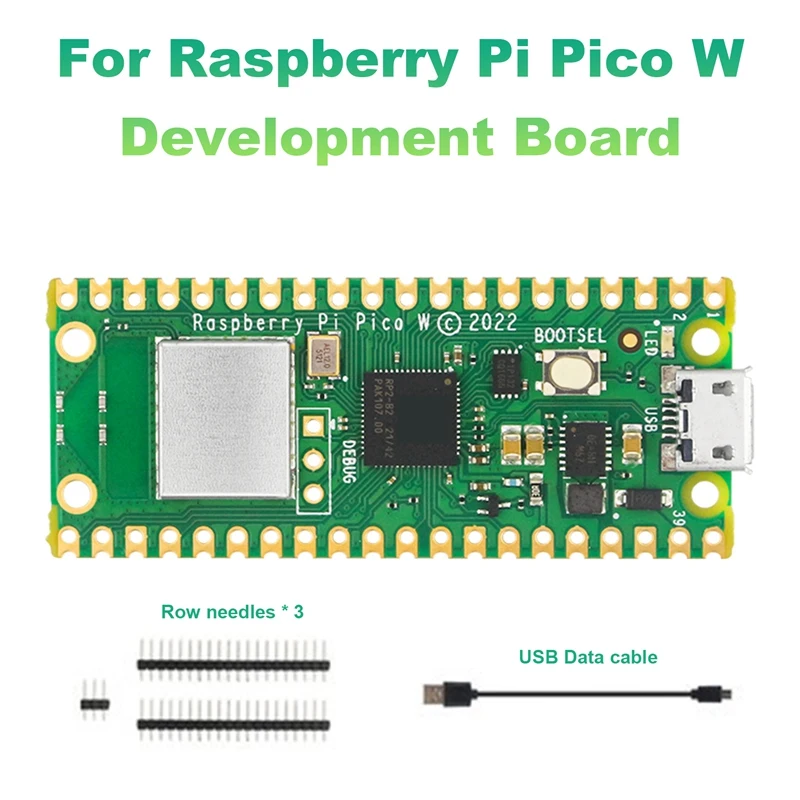 Макетная плата для Raspberry Pi Pico W, базовый комплект, беспроводной Wi-Fi, микроконтроллер RP2040, макетная плата Pico W 
Макетная плата для Raspberry Pi Pico W, базовый комплект, беспроводной Wi-Fi, микроконтроллер RP2040, макетная плата Pico W
