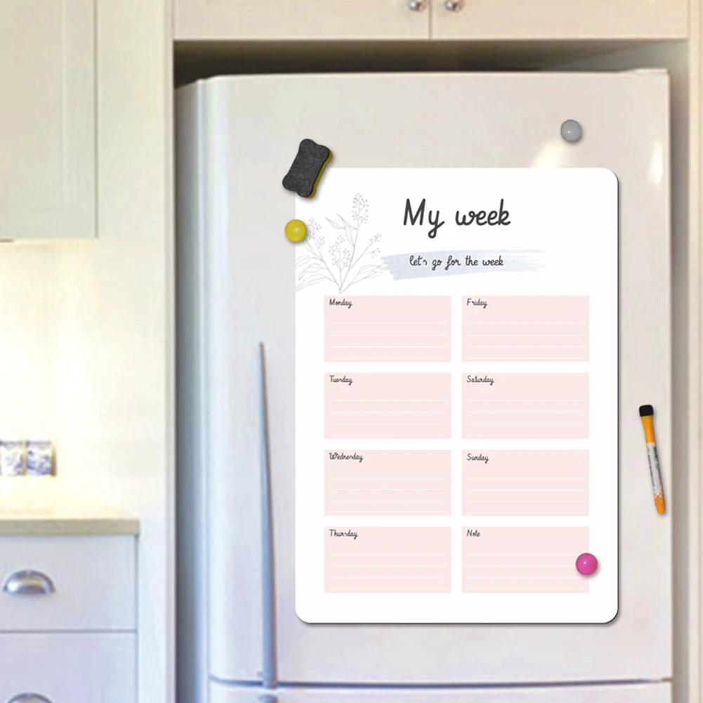 Magnetic Whiteboard small chalkboard sticker Kitchen menu whiteboard Weekly Planner Fridge Sticker Message Board Scheduler
Magnetic Whiteboard small chalkboard sticker Kitchen menu whiteboard Weekly Planner Fridge Sticker Message Board Scheduler