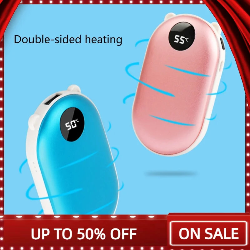 Cartoon Bear Ears USB Electric Mini Hand Warmer Digital Display 5200mAh Rechargeable Power Bank Portable Winter Heater
Cartoon Bear Ears USB Electric Mini Hand Warmer Digital Display 5200mAh Rechargeable Power Bank Portable Winter Heater