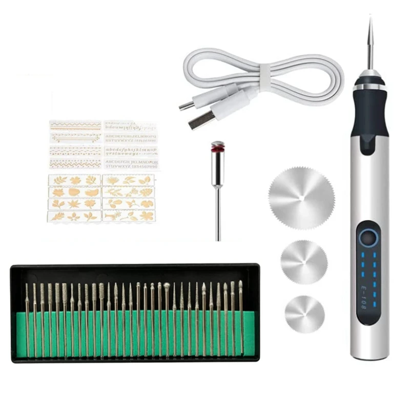 Electric Engraving Pen, Multifunctional Engraving Tool Set, Portable Wireless Engraving Tool, Etching Pen
Electric Engraving Pen, Multifunctional Engraving Tool Set, Portable Wireless Engraving Tool, Etching Pen