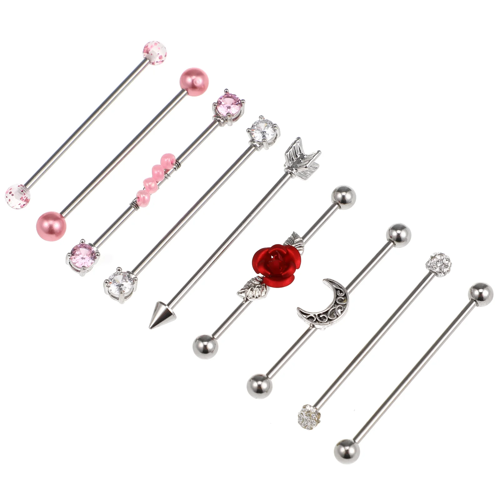 9 Pcs Helix Earrings Double Pierced Creative Chic Piece Suit Decorative Studs Stainless Steel Women Miss Black
9 Pcs Helix Earrings Double Pierced Creative Chic Piece Suit Decorative Studs Stainless Steel Women Miss Black