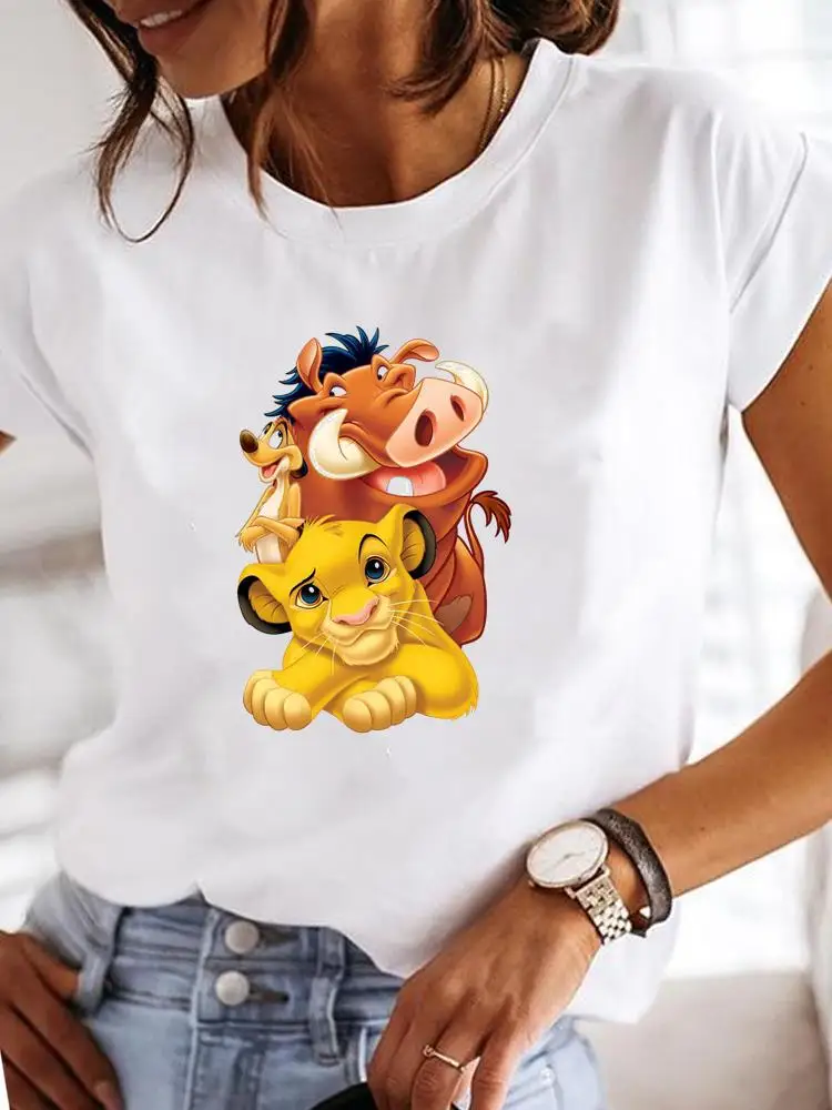 Short Sleeve Women Female Graphic Tee Top Clothes Lady Cartoon Lion Trend Cute 90s Clothing Printed Fashion Casual T-shirts
Short Sleeve Women Female Graphic Tee Top Clothes Lady Cartoon Lion Trend Cute 90s Clothing Printed Fashion Casual T-shirts