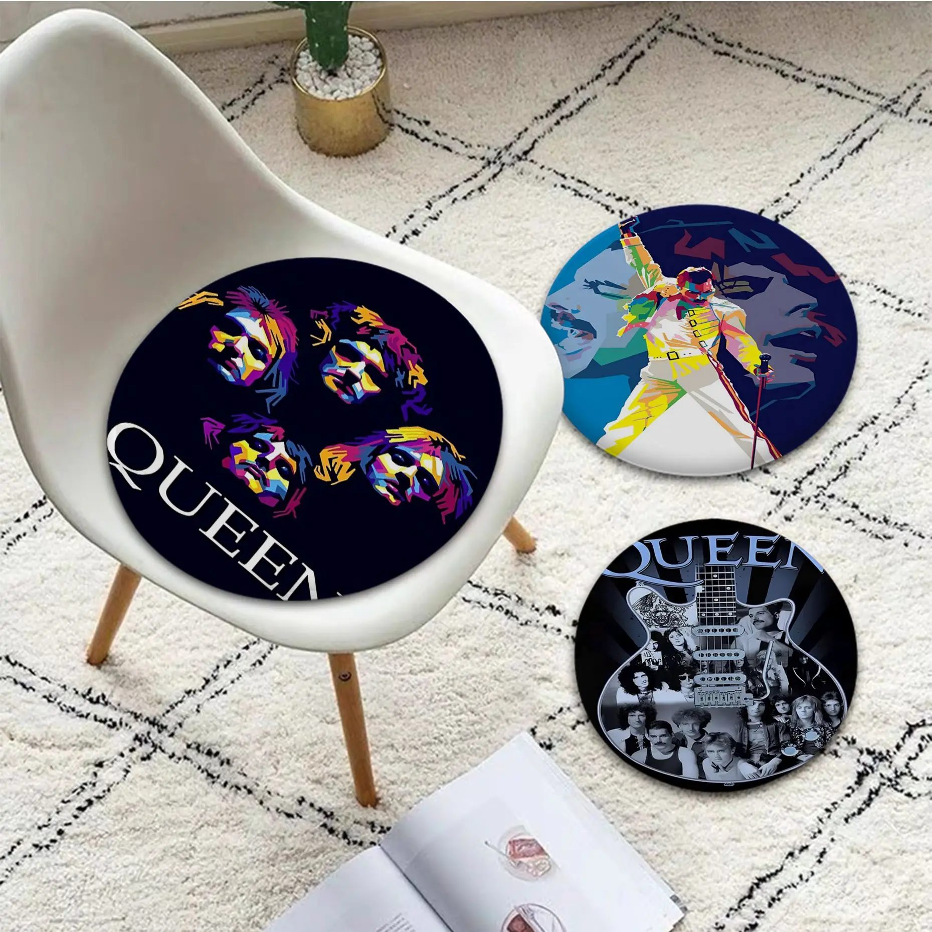 Fashion Band Queen Freddie Mercury Round Seat Pad Household Cushion Soft Plush Chair Mat Winter Office Bar Chair Mat Pad
Fashion Band Queen Freddie Mercury Round Seat Pad Household Cushion Soft Plush Chair Mat Winter Office Bar Chair Mat Pad