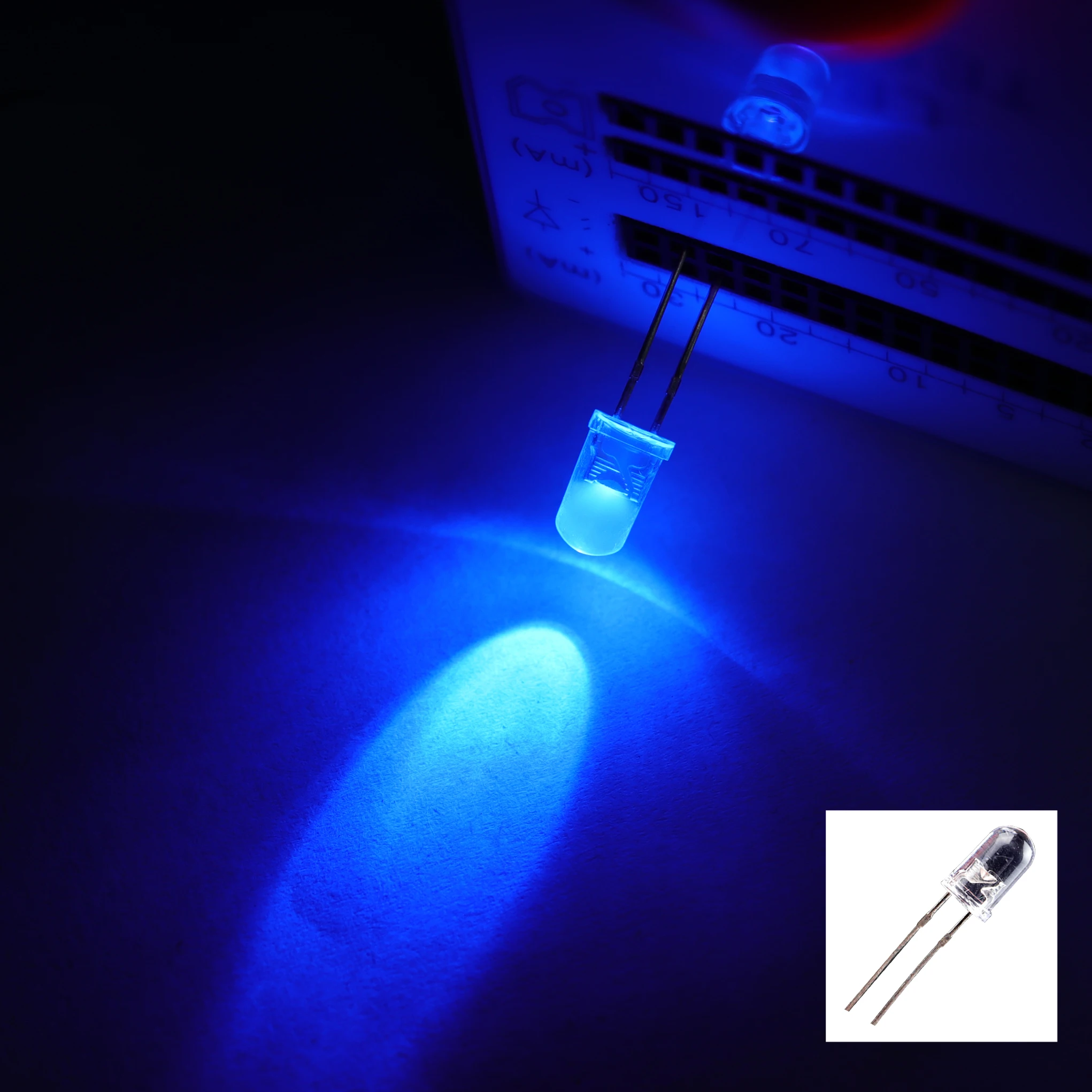 100Pcs/Pack, High Brightness LED Blue Light Diode, 5mm Round F5 High Brightness LED Blue Light Light Emitting Diode
100Pcs/Pack, High Brightness LED Blue Light Diode, 5mm Round F5 High Brightness LED Blue Light Light Emitting Diode