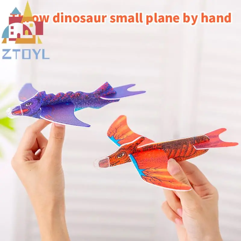 

Dinosaur Flying Plane Hand Throw Flying Glider Plane Foam Aeroplane Model Flying Glider Plane Toys Kids Game DIY Child Toys