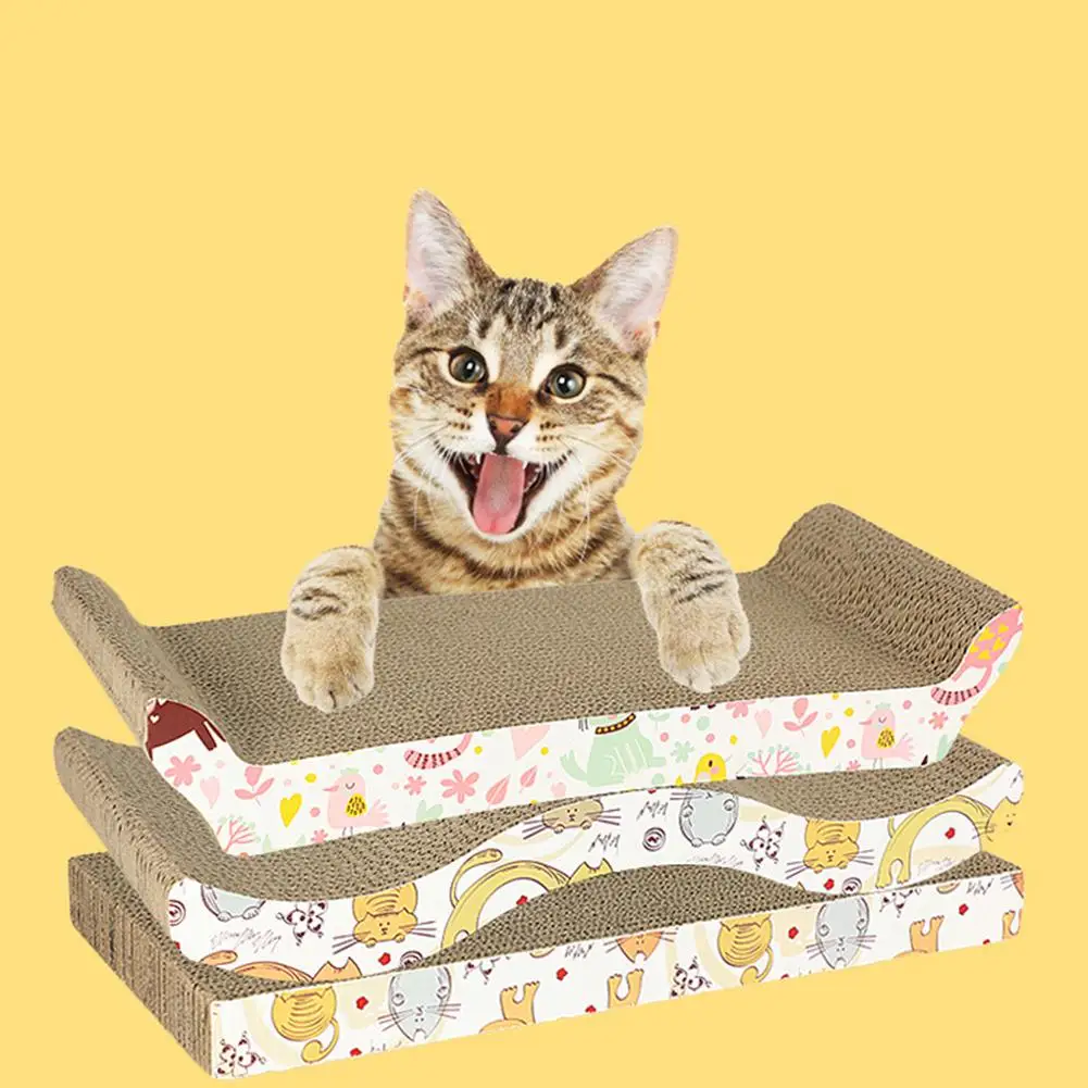 Pet Cat Scratching Pad Corrugated Paper Catnip Cat Scratcher Grinding Claw Toys Sofa Protective Pad
Pet Cat Scratching Pad Corrugated Paper Catnip Cat Scratcher Grinding Claw Toys Sofa Protective Pad