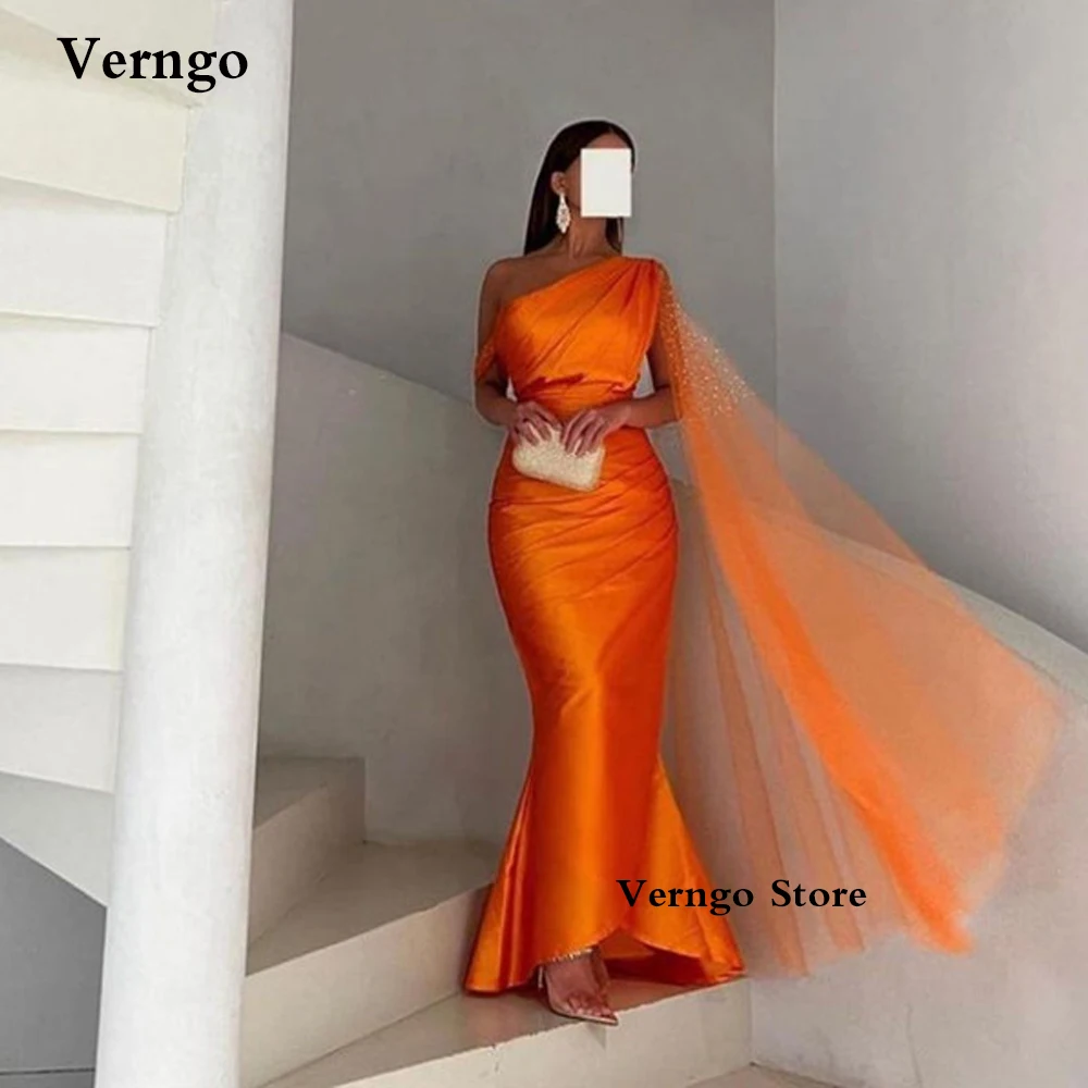 Оранжевое платье-Русалка Verngo тафта Русалка вечернее платье с одним открытым плечом накидка в горошек тюлевые рукава плиссированные арабские платья для выпускного вечера
Оранжевое платье-Русалка Verngo тафта Русалка вечернее платье с одним открытым плечом накидка в горошек тюлевые рукава плиссированные арабские платья для выпускного вечера