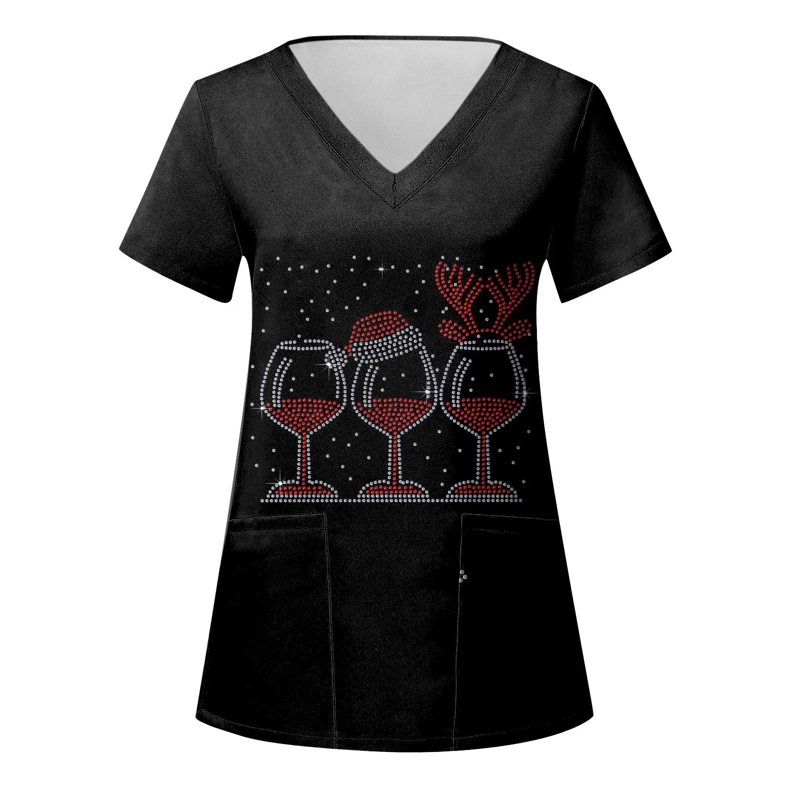 Женский Повседневный Свободный Топ с коротким рукавом и рождественским принтом 
Женский Повседневный Свободный Топ с коротким рукавом и рождественским принтом