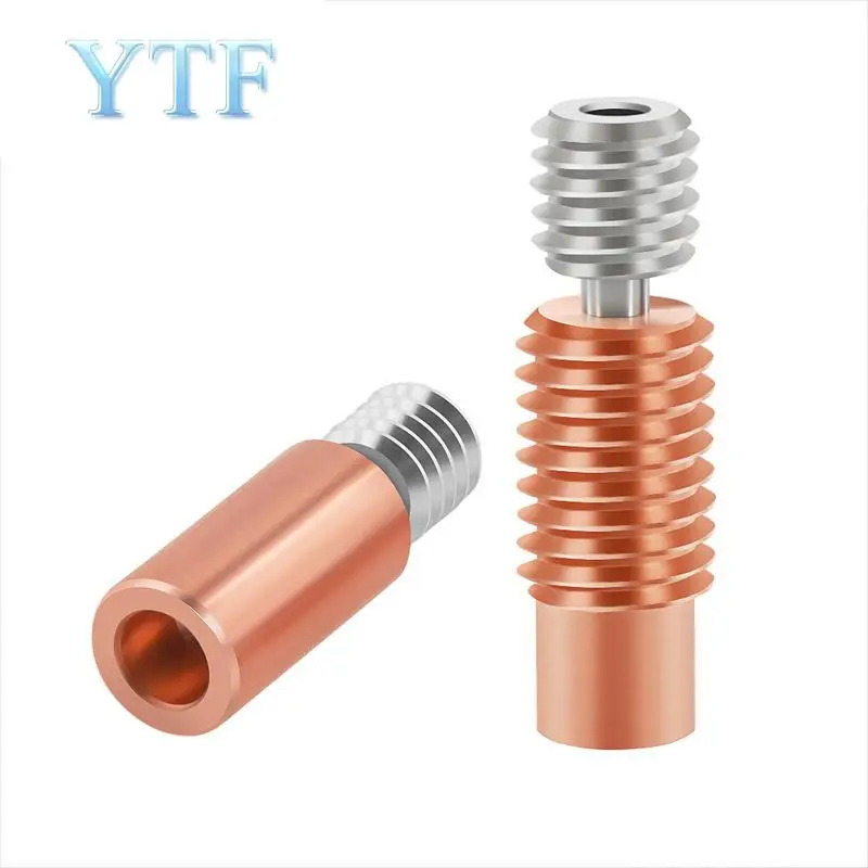 E3D V6 Throat Remote Titanium Alloy Red Copper 3D Printer Accessories High Temperature Resistant Efficient Heat Dissipation
E3D V6 Throat Remote Titanium Alloy Red Copper 3D Printer Accessories High Temperature Resistant Efficient Heat Dissipation