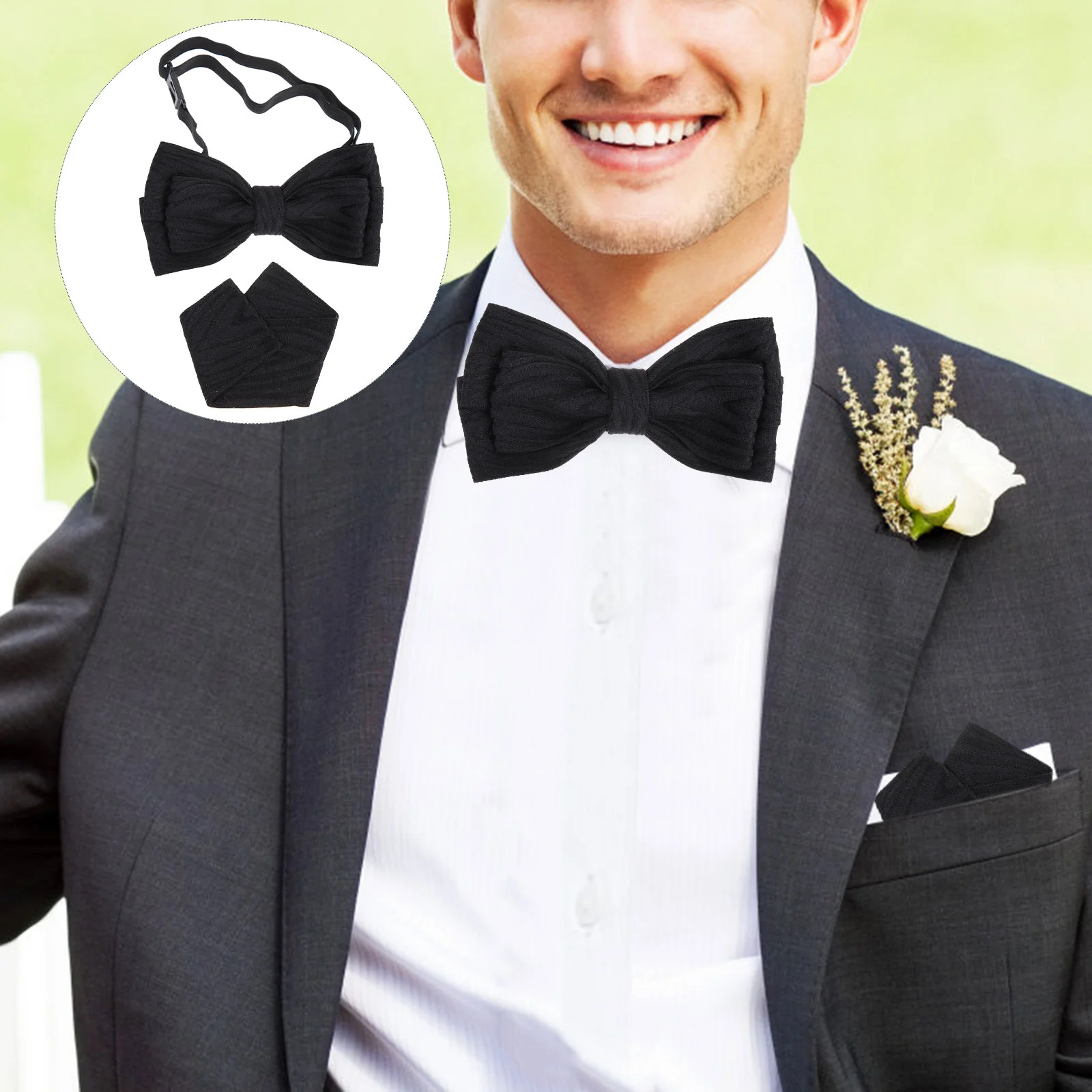 1 Set Men Ties Pre-tied Ties Suit Accessory Formal Clothing Accessory Handkerchiefs Pocket Squares
1 Set Men Ties Pre-tied Ties Suit Accessory Formal Clothing Accessory Handkerchiefs Pocket Squares