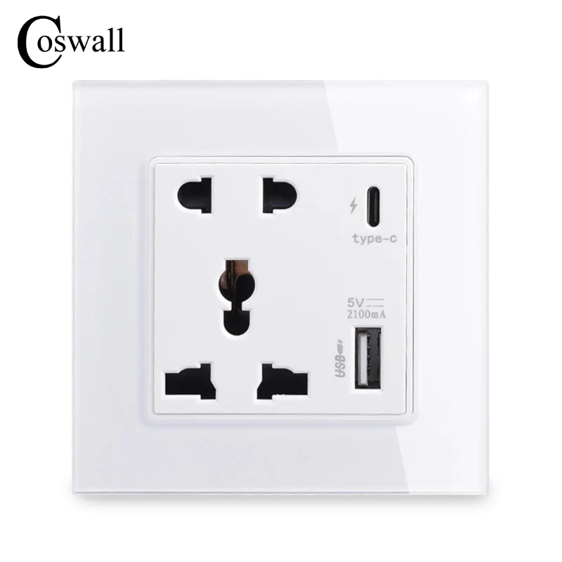 Розетка Coswall с интерфейсом Type-C, 18 Вт, мА, умная быстрая зарядка, универсальная настенная стеклянная панель, 5-контактная Розетка с USB
Розетка Coswall с интерфейсом Type-C, 18 Вт, мА, умная быстрая зарядка, универсальная настенная стеклянная панель, 5-контактная Розетка с USB