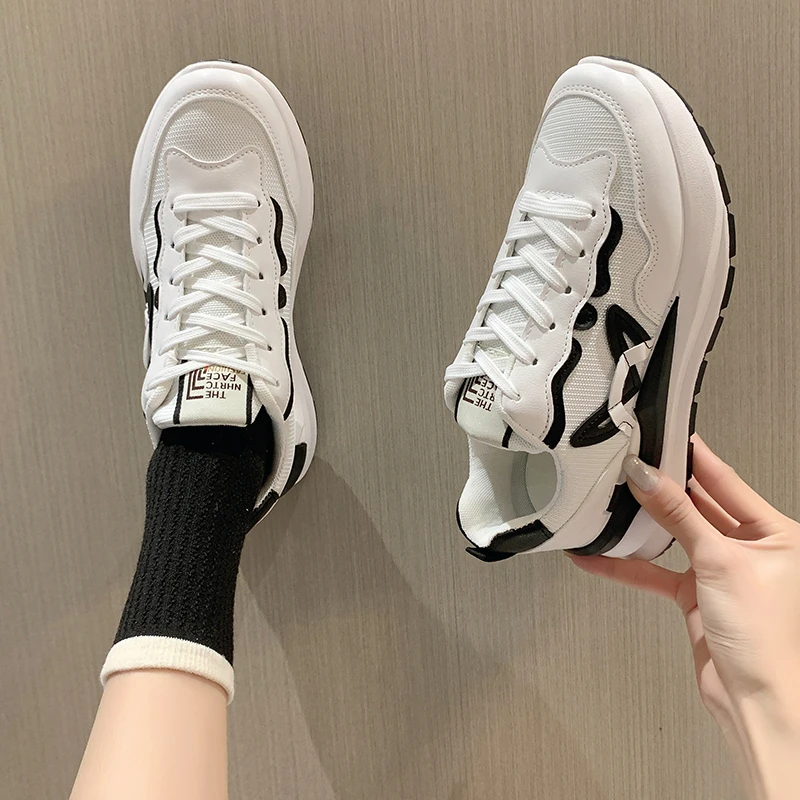 2022 New Fashion Platform Sneakers for Women Autumn Mixed Color Lace Up Chunky Sneaker Woman Thick Bottom Casual Shoes
2022 New Fashion Platform Sneakers for Women Autumn Mixed Color Lace Up Chunky Sneaker Woman Thick Bottom Casual Shoes