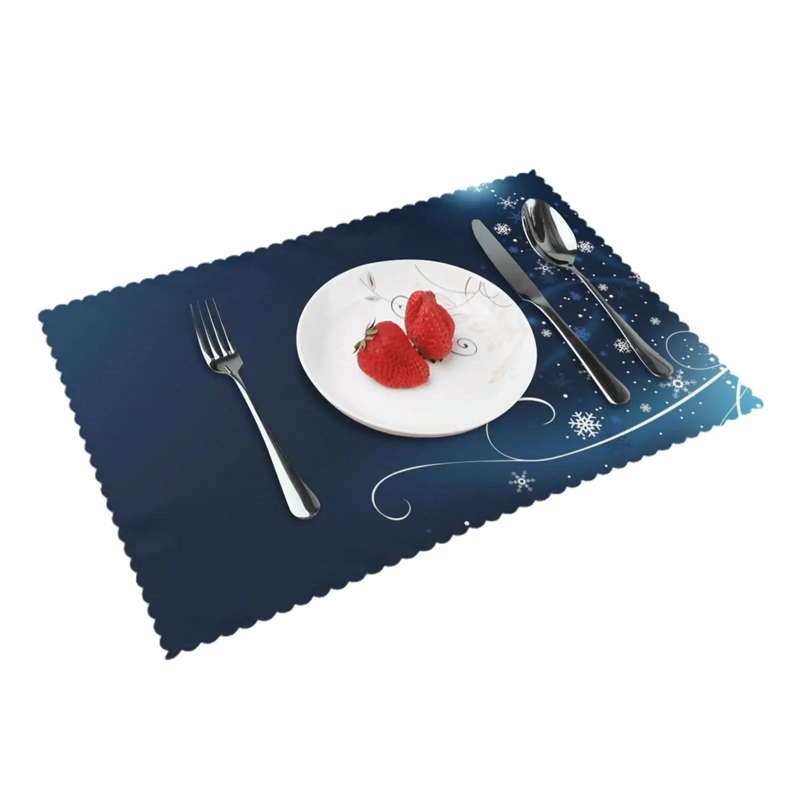 Blue Snowflakes Christmas Placemats for Table Durable Foldable Dining Table Decoration Accessories 4 Pieces 12x18 Inch
Blue Snowflakes Christmas Placemats for Table Durable Foldable Dining Table Decoration Accessories 4 Pieces 12x18 Inch