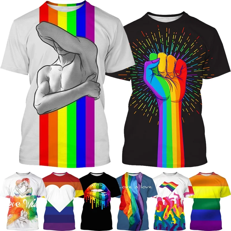 2023 New Men 3D Print Rainbow Clothes Shirt Fashion Summer Harajuku Short Sleeve Round Neck Quick Drying and Breathable T-shirts
2023 New Men 3D Print Rainbow Clothes Shirt Fashion Summer Harajuku Short Sleeve Round Neck Quick Drying and Breathable T-shirts