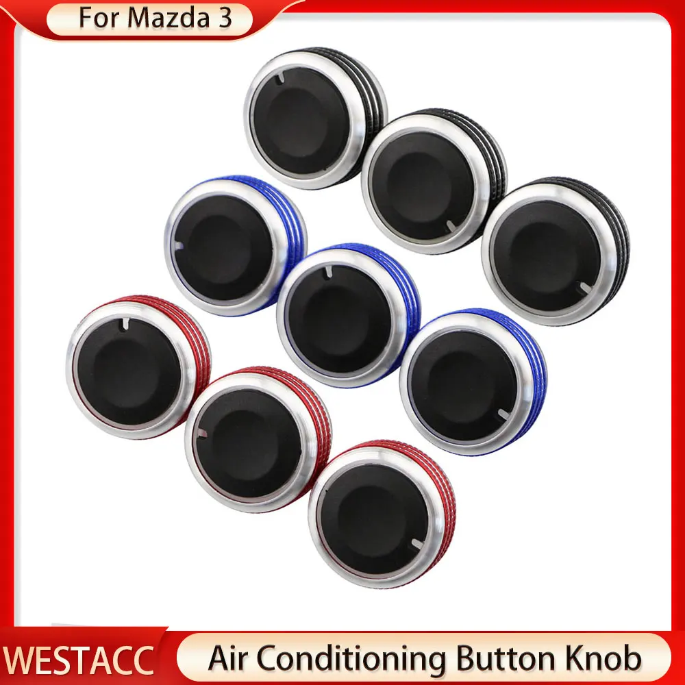 Aluminum Alloy Car Air Condition Knob AC Heater Control Button Knob for Mazda 3 M3 2004 - 2009 Interior Accessories
Aluminum Alloy Car Air Condition Knob AC Heater Control Button Knob for Mazda 3 M3 2004 - 2009 Interior Accessories
